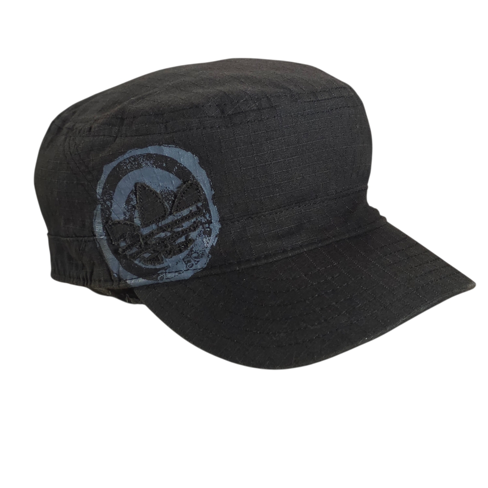 Adidas Vintage 2002 Trefoil Ripstop Military Cadet Cap Men's LG\XL - Picture 2 of 10